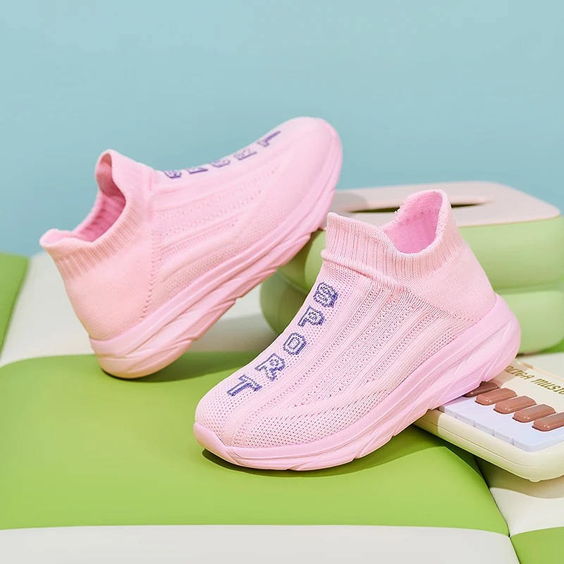 زوج من الأحذية الرياضية الشبكية عالية الجودة للأطفال في الفصول الأربعة، طراز ناعم بخطوة واحدة، مقاسات 27-38، MZC-693