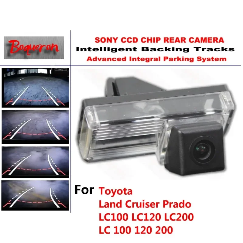 

for Toyota Land Cruiser Prado LC100 LC120 LC200 CCD Car Backup Parking Camera Intelligent Tracks Dynamic Guidance RearViewCamera