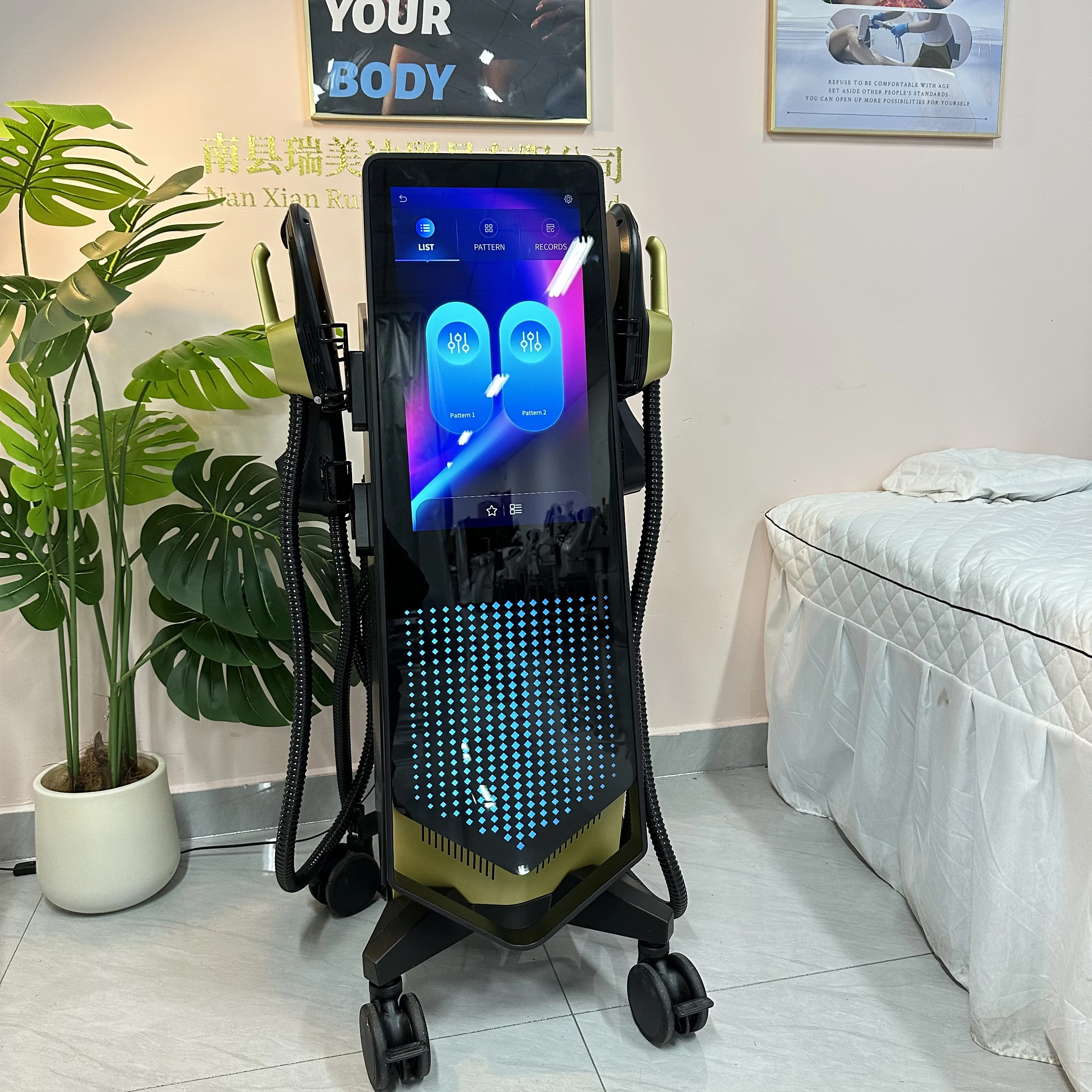 

EMS Body Shapping Machine MYOslim EMS Hiemt Muscle Stimulator EMS Body Sculpt Beauty Equipment with 4 Handle Pelvic Floor