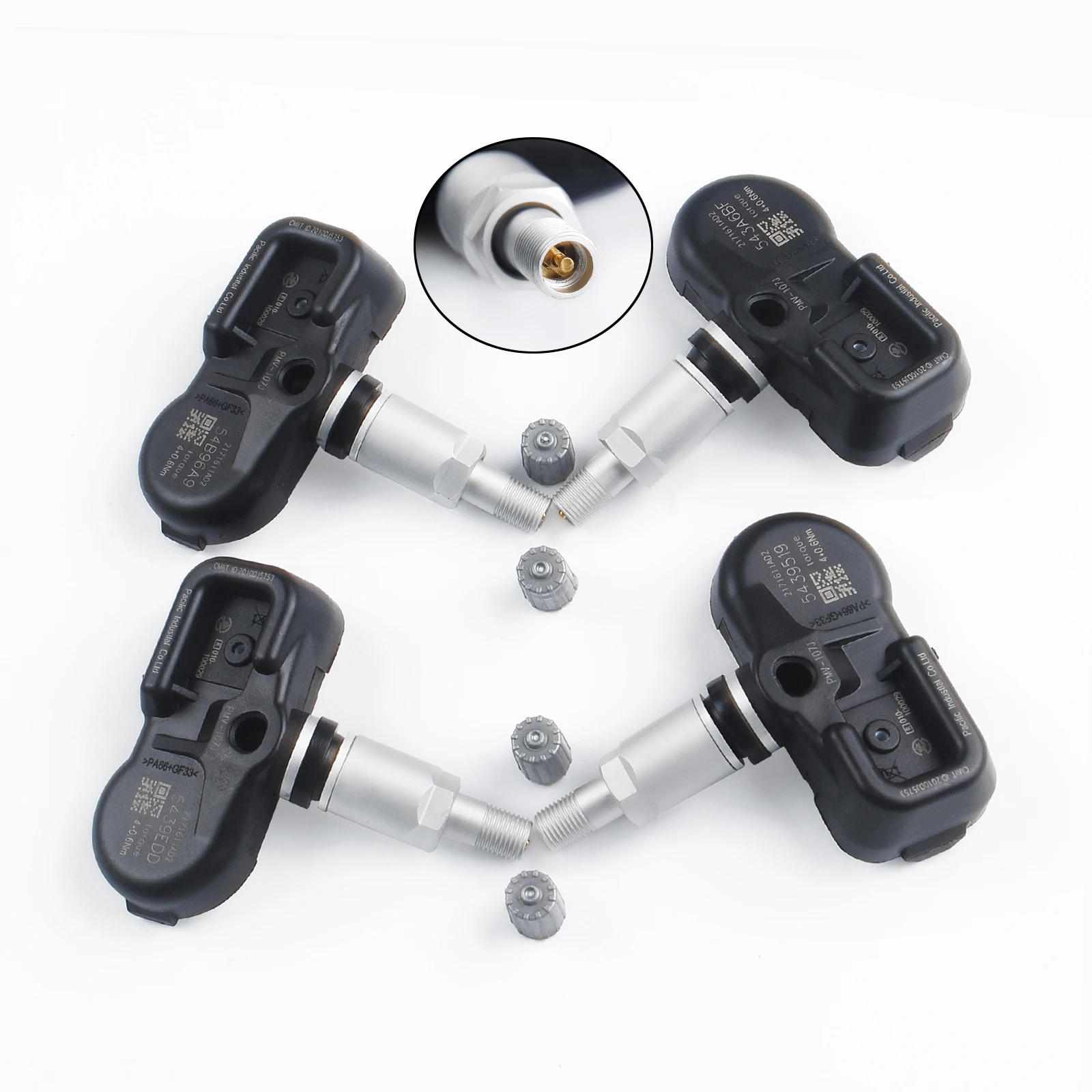 

4 шт. датчик TPMS PMV-107J 42607-33011 42607-33021 42607-06011, система контроля давления в шинах, простая установка
