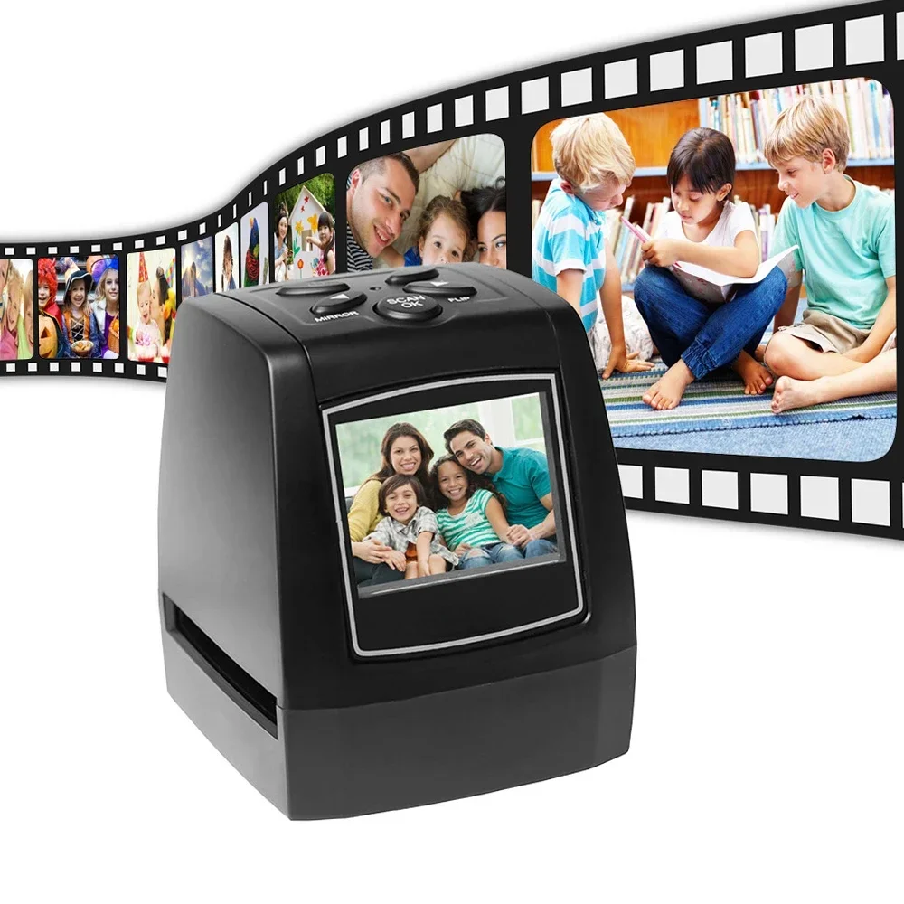 

Hot SalesProtable Negative Film Scanner 35mm 135mm Slide Film Converter Photo Digital Image Viewer With 2.4" LCD Build-in Editin