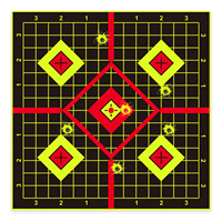 8x8 Inch Self-Adhesive Shooting Target Paper, 10 Sheets per Pack, Special for Shooting Practice, Suitable for Indoor and Outdoor