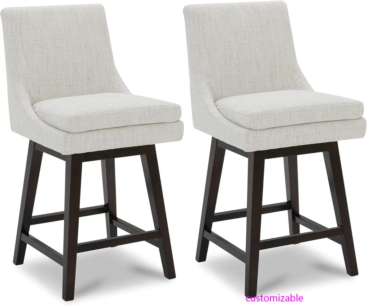 Bar Stools Set Of 2… - image