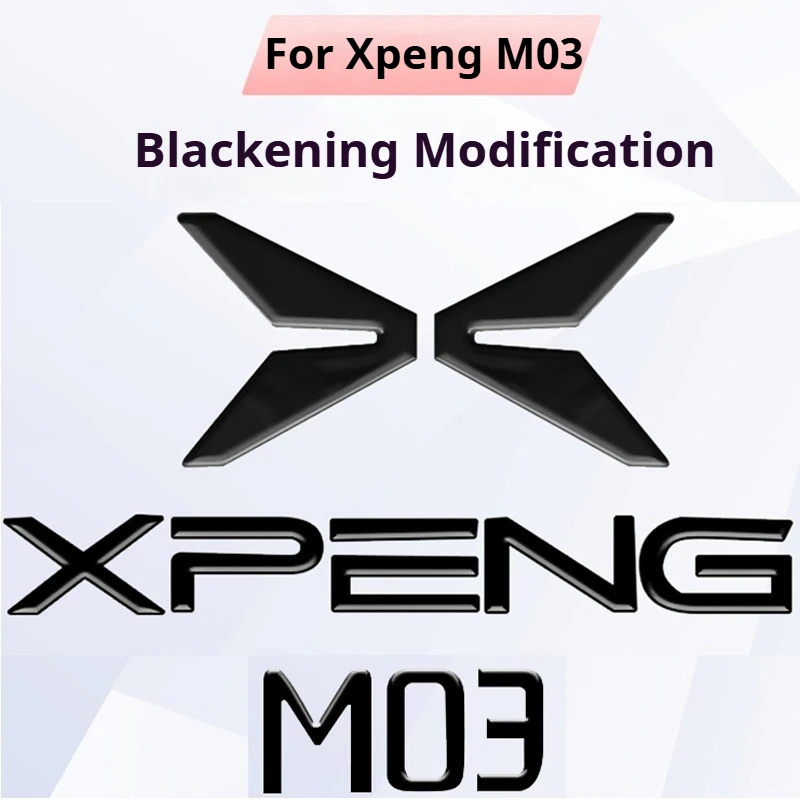 

Для Xpeng Xiaopeng MONA M03 черный значок передний и задний значок черненая версия Xiaopeng MONA M03 аксессуары для модификации