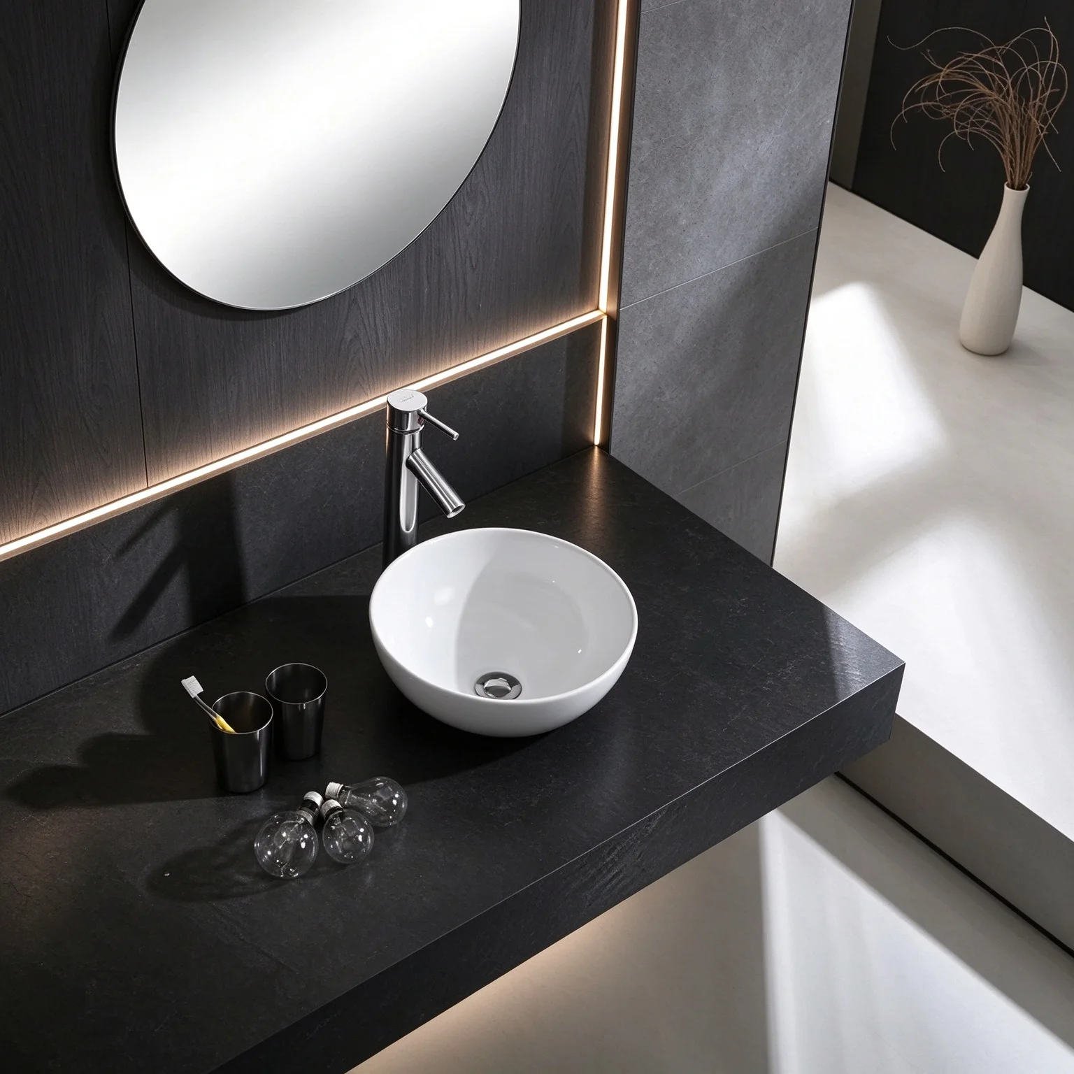 White Marble Oval Ceramic Vessel Sink Faucet Combo Above Counter Vanity Bar Basin Bowl for Bathroom Countertop