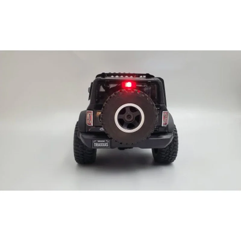 TRX4M LED High Tail Light Spare Tire Rack Brake Lamp for 1/18 RC Crawler Car Traxxas TRX4-M Bronco Upgrade Parts