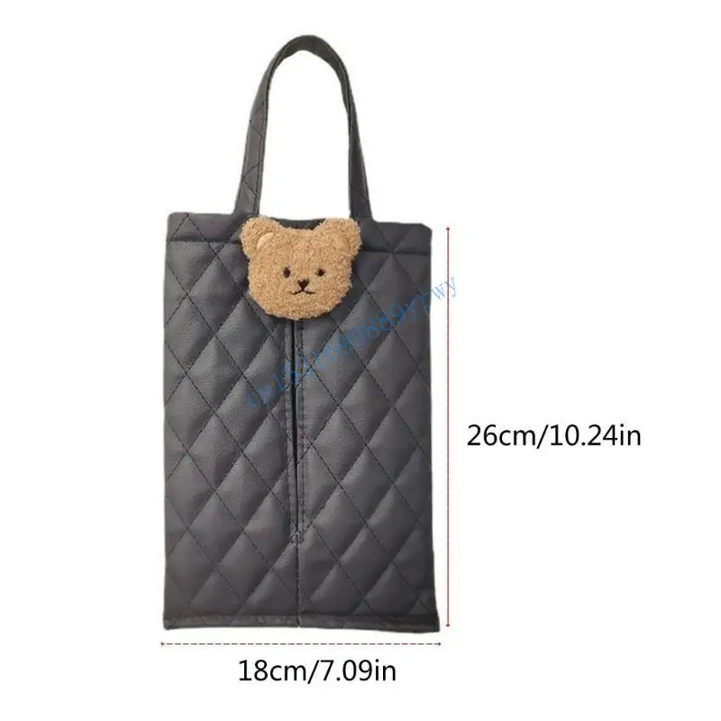 6XDB Tas Tisu Tisu Trendy dengan beruang untuk hadiah individu yang modis