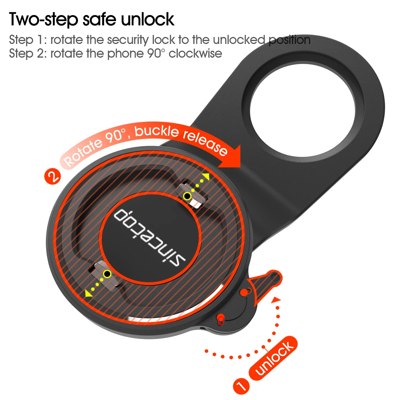 Fahrrad-Vorbau-Telefonhalterung, Mountainbike-Telefonhalter, universeller Aluminium-Lenker, Handy, Radfahren, MTB, schnelles Befestigen/Entnehmen – Detail 4