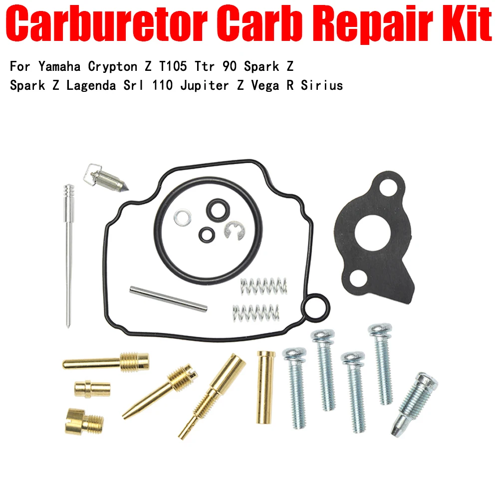 

Carburetor Carb Repair Kit Replacement For Yamaha Crypton Z T105 Ttr 90 Spark Z Lagenda Srl 110 Jupiter Z Vega R Sirius