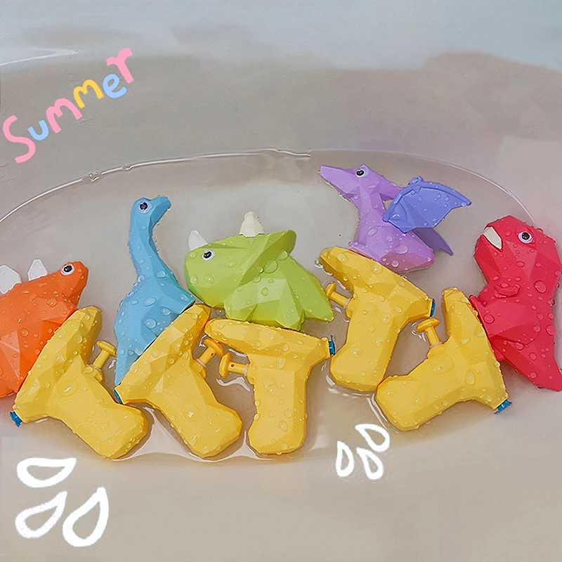 1 pezzo per bambini piscina sabbia spiaggia pistola spruzzi giocattoli dinosauro cartone animato pistola ad acqua bagnetto giocattolo di divertimento per bambini