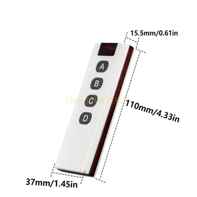 Penjual Terbaik DC12V Wireless Remote Control 1 hingga 4 Key Intelligent Remote Controller 433MHz