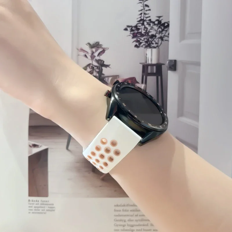 Sport Band for Samsung Galaxy Watch FE/7/6/5/Classic/active 2 40mm 44mm 45mm Silicone 20mm 22mm bracelet Huawei GT5-2e-pro strap