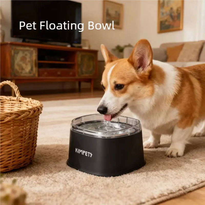 Spill Proof Water Bowl for Dogs Slow Drinking Bowl for Messy Drinkers 2000ml Large Capacity Pet Puppy Kitten Drinking Dispenser