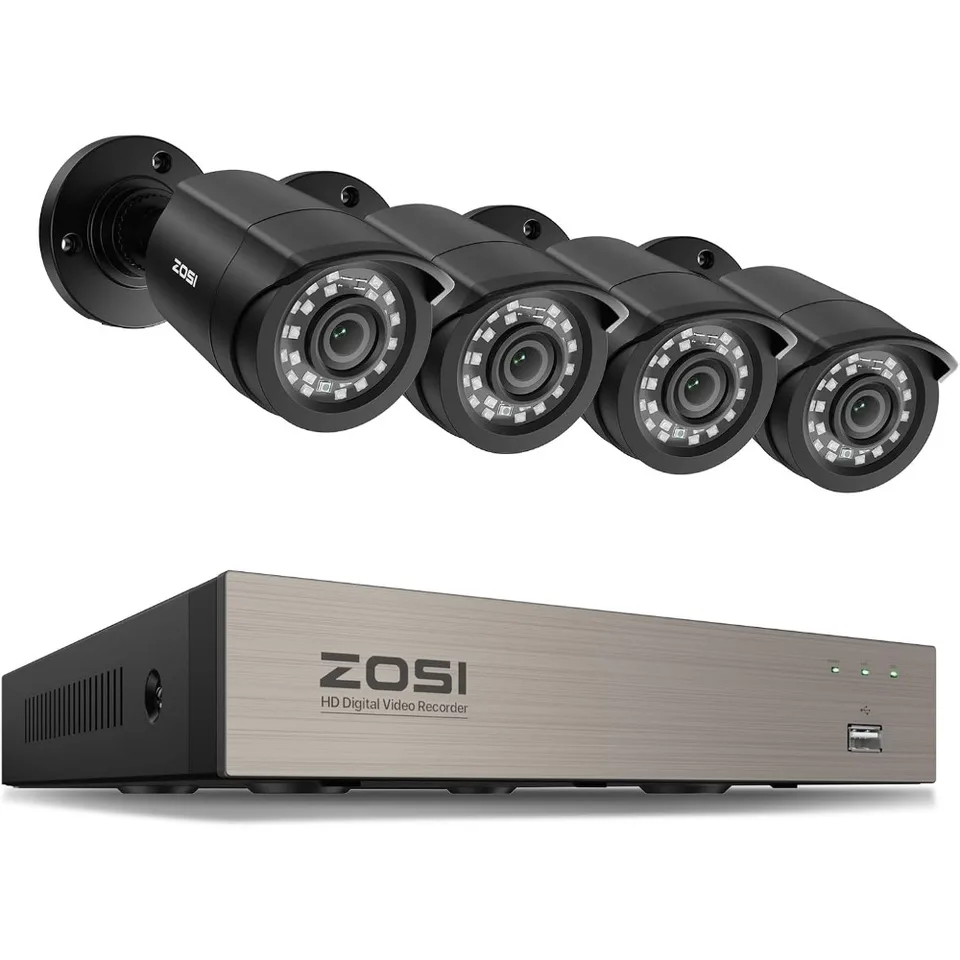 AI Security Camera System with Night Vision and Remote Access