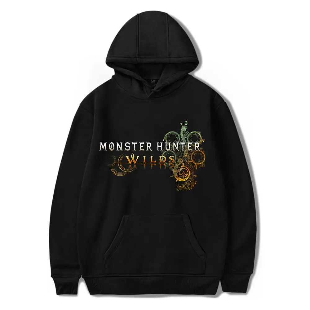 

Hot Game Monster Hunter Wilds Hoodies Merch Women Men Fashion Casual Hooded Sweatshirts Streetwear Long Sleeve Pullover