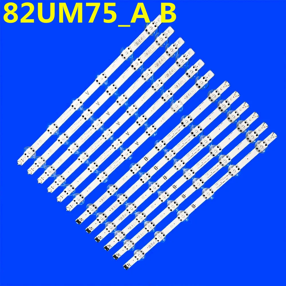 12PCS LED Backlight Strip For 82UM75_A B AGF30027301 AGM76891401 82UM8070PUA 82UM7500PTA 82UM8570PUC 82UM7570 82UM7600