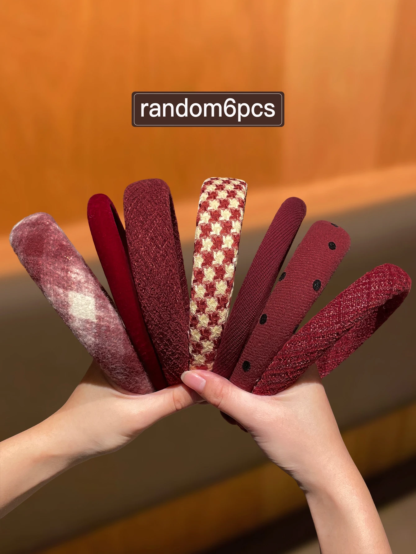 

6 шт. случайные модные ленты для волос для женщин, милые универсальные стили для окрашивания возраста, подходящие для ежедневного использования, идеальная рекомендация подарков