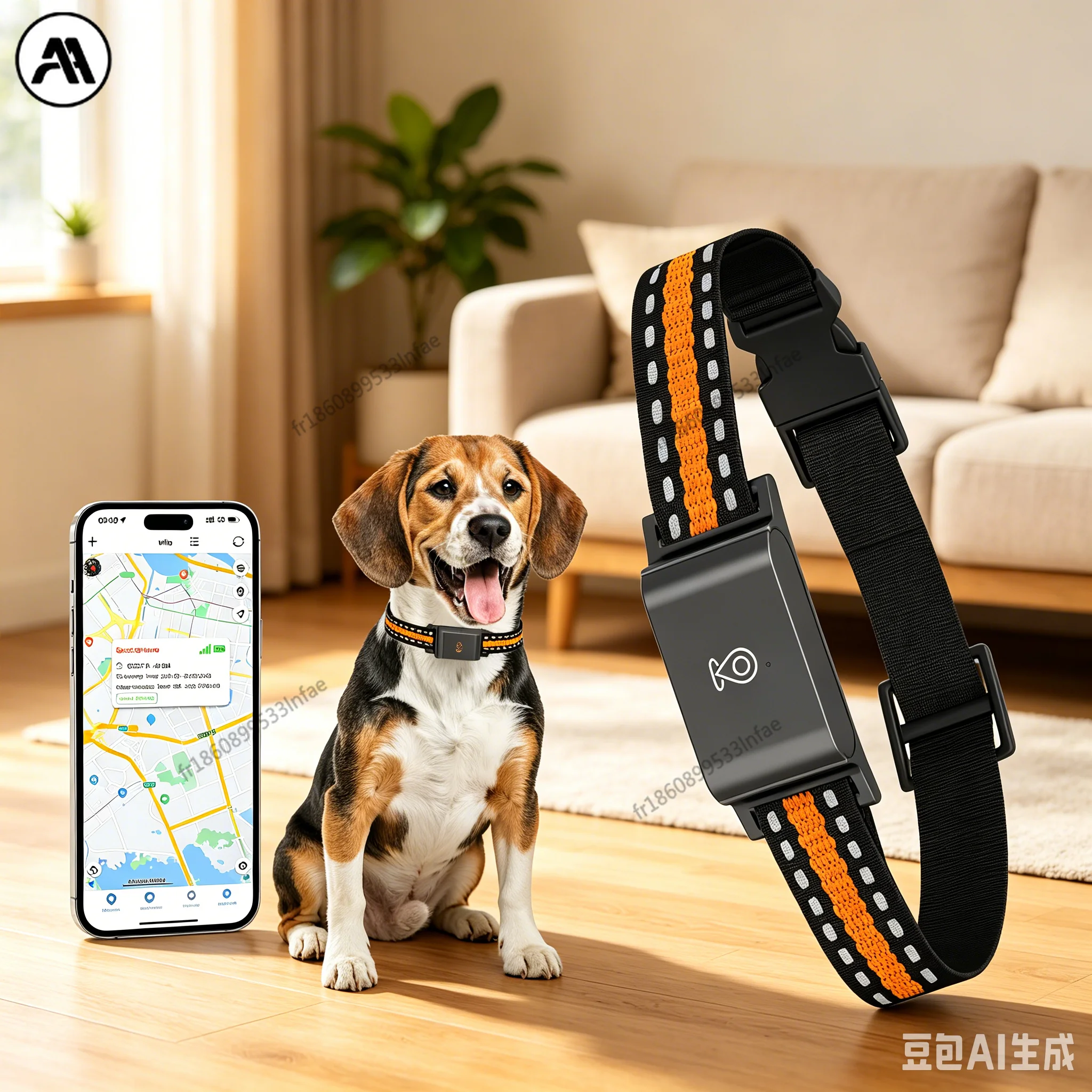 Traceur GPS 4G étanche IP67 pour chiens et chats, mini localisateur d'animaux en temps réel anti-perte, collier intelligent avec moniteur vocal et géolocalisation