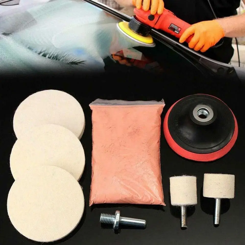 Car Polish Pad 3/4/5/6 inch Soft Wool Machine Waxing Polisher Car Body Polishing Discs Cleaning Removes Scratches Tool For M10