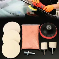 Car Polish Pad 3/4/5/6 inch Soft Wool Machine Waxing Polisher Car Body Polishing Discs Cleaning Removes Scratches Tool For M10