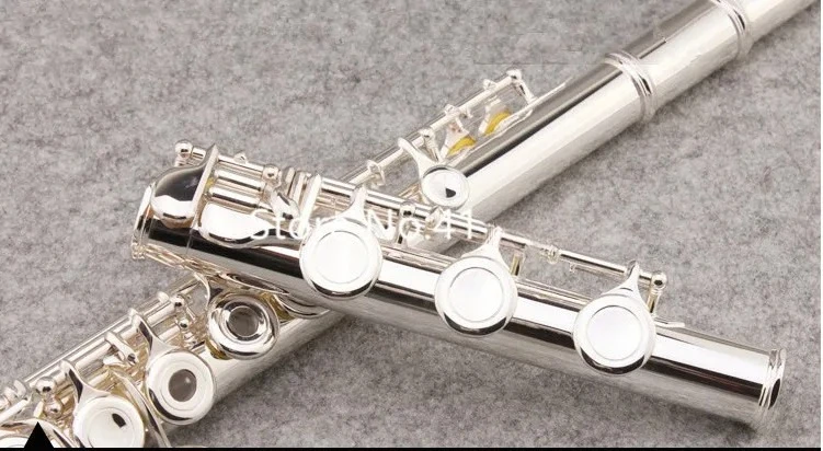 

2026 горячая новая флейта 471 211 271 312 411 серебро 16 17 отверстий флейта с открытыми или закрытыми отверстиями и футляром