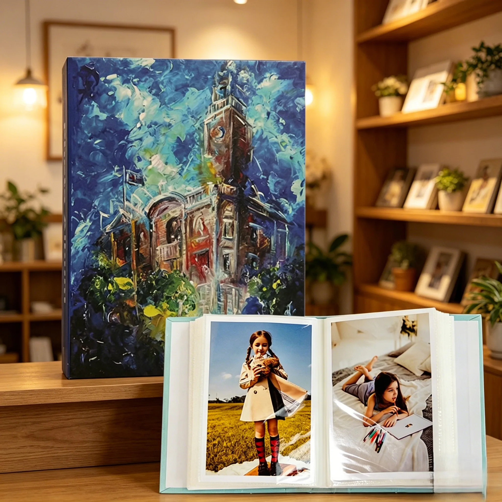 Oil Painting Castle Album, 100 Pockets for 4x6