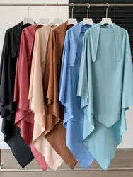 Eid preghiera islamica Hijab Femme foulard musulmano Abaya turbante Ramadan lungo Khimar copricapo donna marocco Dubai Abaya turco