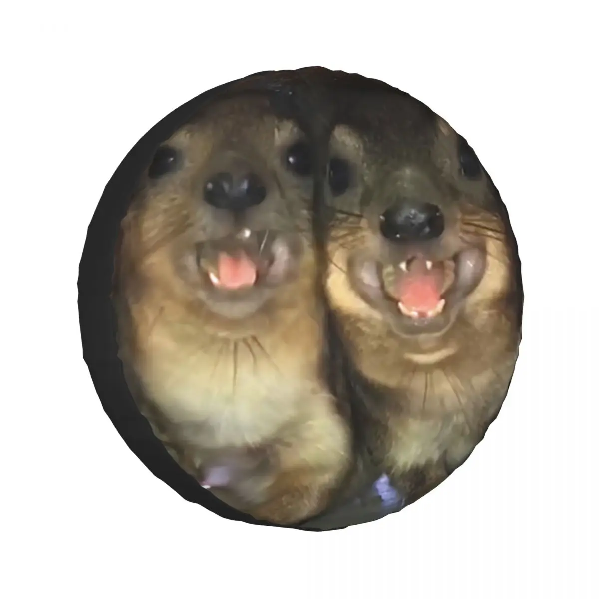 

Чехол на запасное колесо Rock Hyrax Funny Meme для автомобиля 4x4, защитные чехлы для колес 14 дюймов, 15 дюймов, 16 дюймов, 17 дюймов
