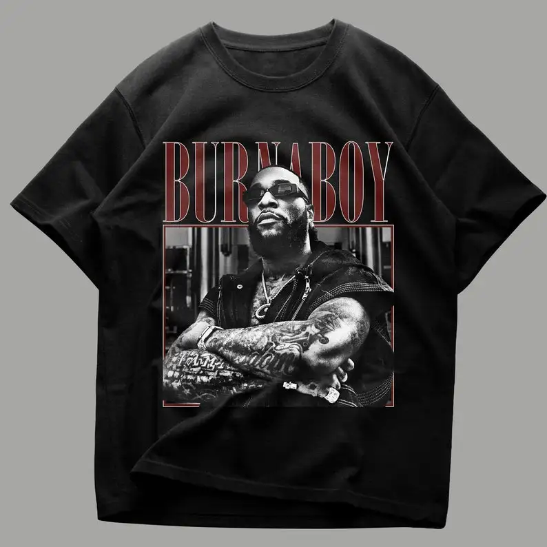 Burna Boy Shirt, Love, Graphic Tee, 90s Vintage Style Shirt, Concert Merch, Popular Artist, Bootleg Shirt, Burna Boy T Shirt