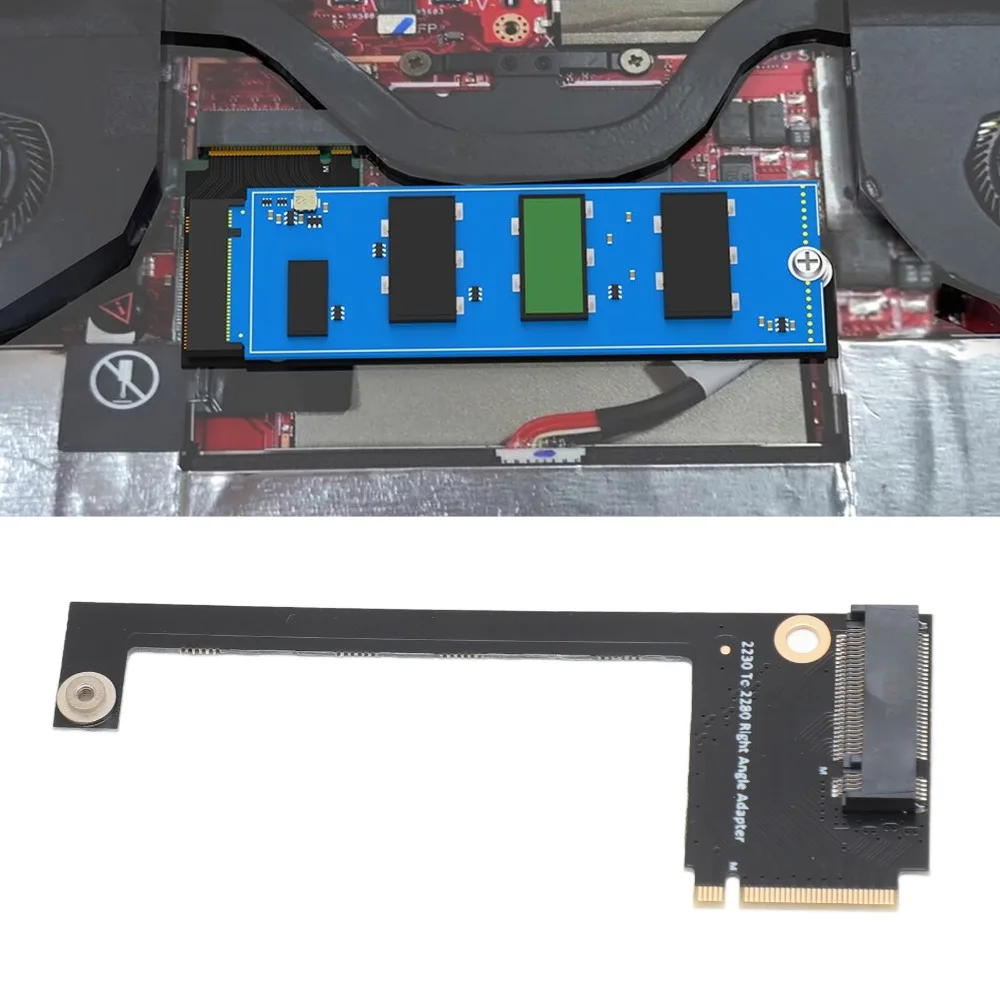 

Плата расширения SSD на 90 градусов, высокопроизводительный стабильный адаптер NVME для портативной консоли Rog Ally, преобразование 2230 в 2280