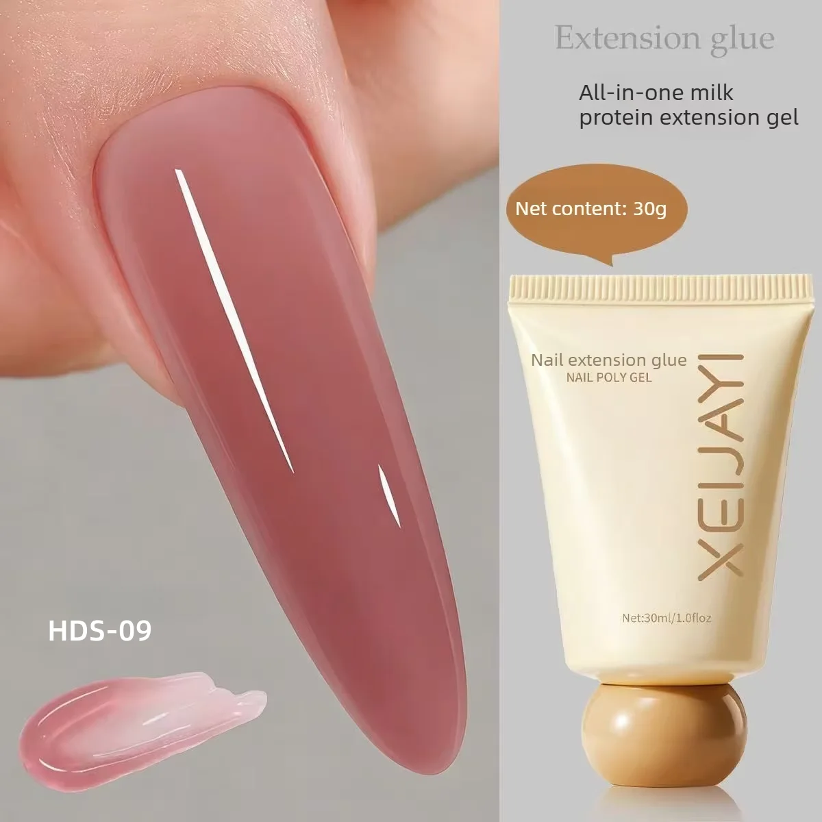Nagelverlängerungs-Gel Gehärtetes Gel Ohne Blasen 15 Farben Poly-Gel Nagelkunst Aufbaugel für Verlängerungen 30ml Maniküre-Zubehör – Detail 9