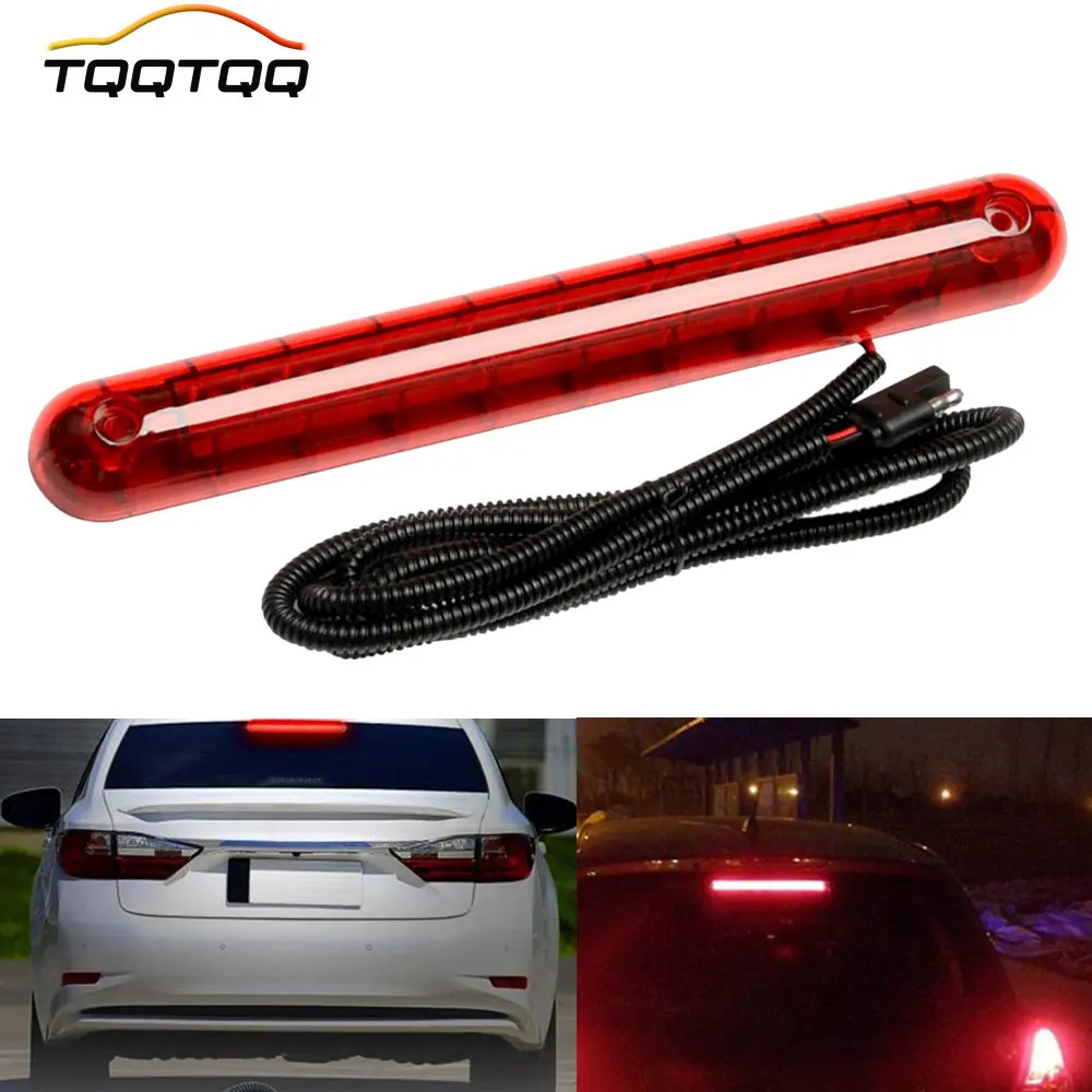 24 LED 12V Universal Car High Mount Third 3RD Brake Stop Tail Light Lamp Red for any Car SUV Truck