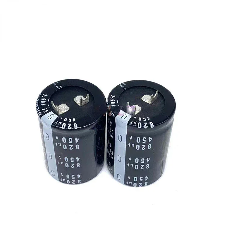 AMSS (1pcs)  nichicon 450v820uf air conditioning capacitor frequency converter 400V820UF450V flat foot square angle JP(Origin)