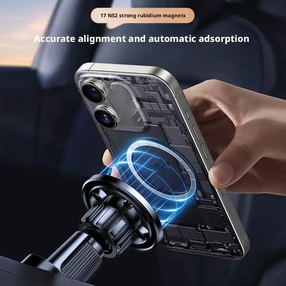 Magnetic Car Mobile Phone Holder Car Air Outlet Navigation Bracket GPS Mobile Stand In Car Magnetic Multifunctional Phone Holder image 4