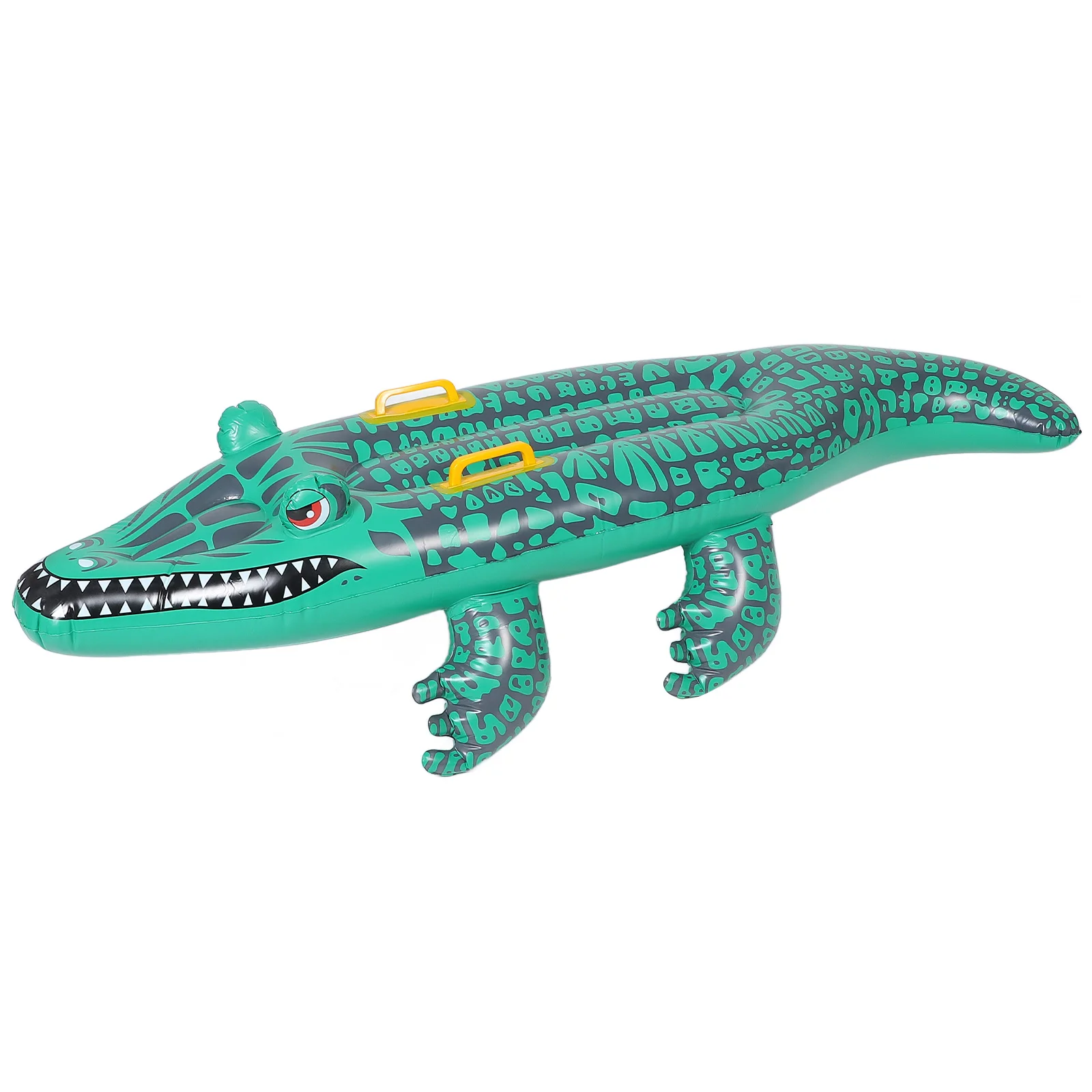 Inflatable Crocodile Surfboard Swimming Pool Floating Mat Party Casual Alligator Pvc