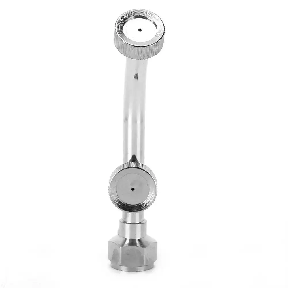 

G1/4 Dual Misting Nozzle Stainless Steel Fan Spray Head Water Sprinkler Accessory for Electric Agriculture Sprayer