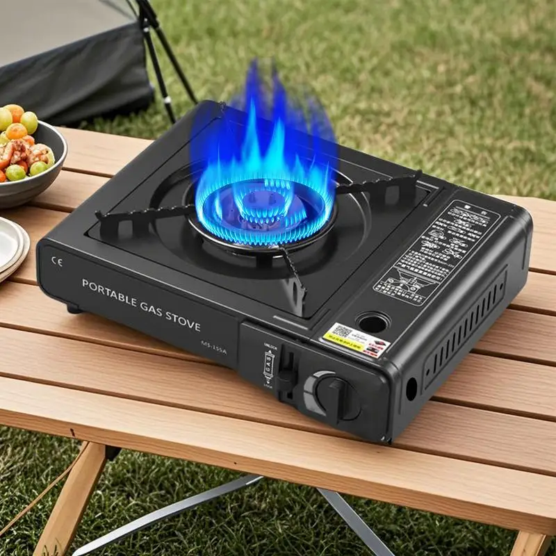 

2025 new Camping Gas Stove High Firepower Outdoor Portable Cassette Burner For Picnic Hiking Trekking Kitchen Accessories
