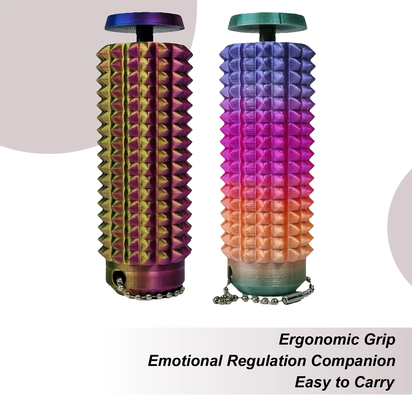 

Брелок-непоседа с колючками, сенсорные игрушки, ручной карманный брелок для сенсорной стимуляции, управления стрессом, подростковые взрослые, школьные путешествия