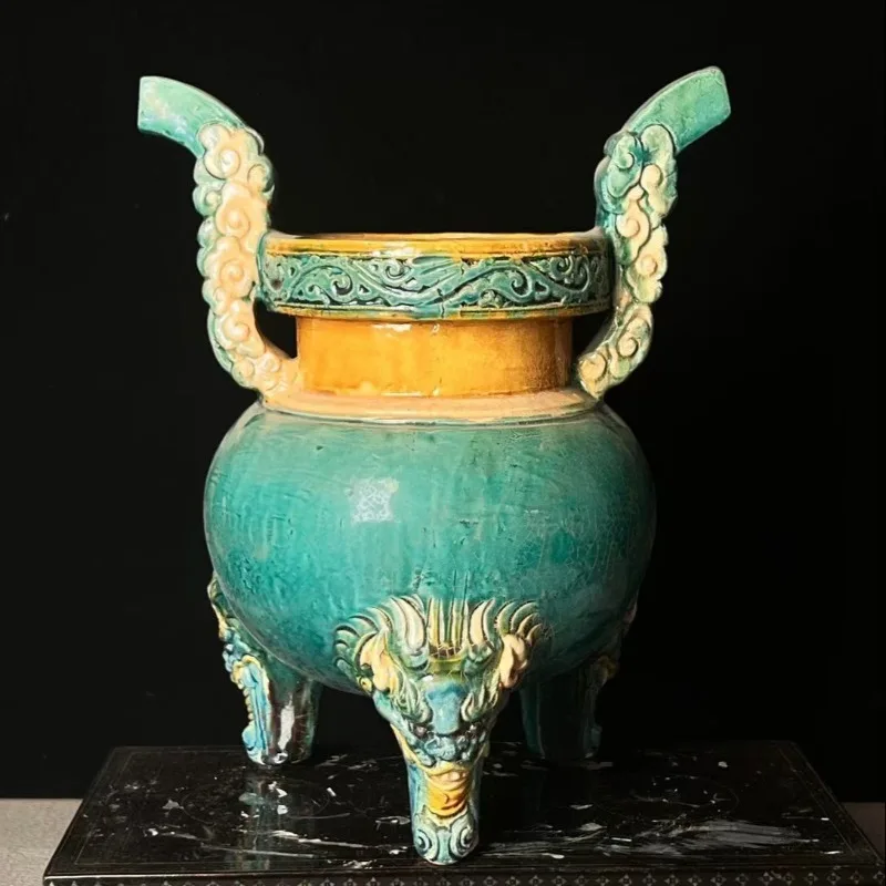 

SX08 Good Things Shanxi Glazed Porcelain, Antique Desktop Ornament