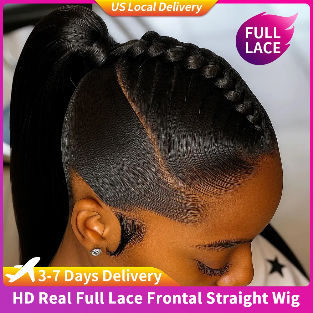 

Настоящие полностью невидимые цельные кружевные парики ручной работы со скрытым ремешком 360, прямой парик фронта шнурка с невидимым шнурком, 100% человеческие волосы