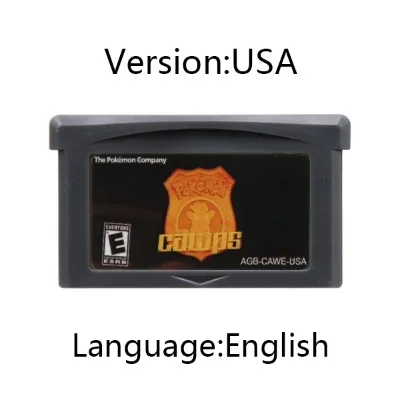 Pokemon Series GBA Game Cartridge 32-Bit Video Game Console Card  Fuligin AshGray Liquid Crystal My Ass USA Version for GBA NDS view 6
