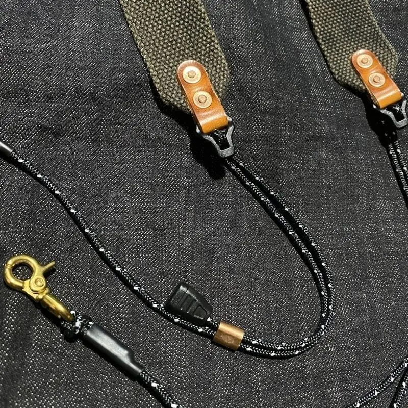 Handmade vintage mountain-style washed and distressed shoulder strap and accessory DIY accessory messenger bag strap