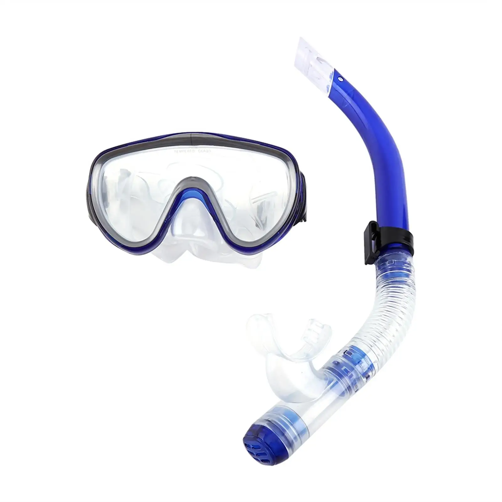 Snorkelmaskerset met verstelbare gespen en snorkelbuis - Watersportduikuitrusting voor onderwateravonturen