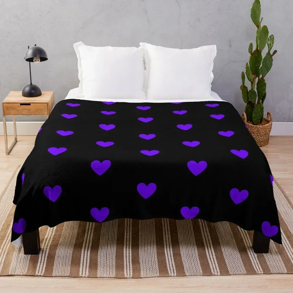 

Purple Heart Throw Blanket Softest Kid'S For Baby Bed covers Blankets