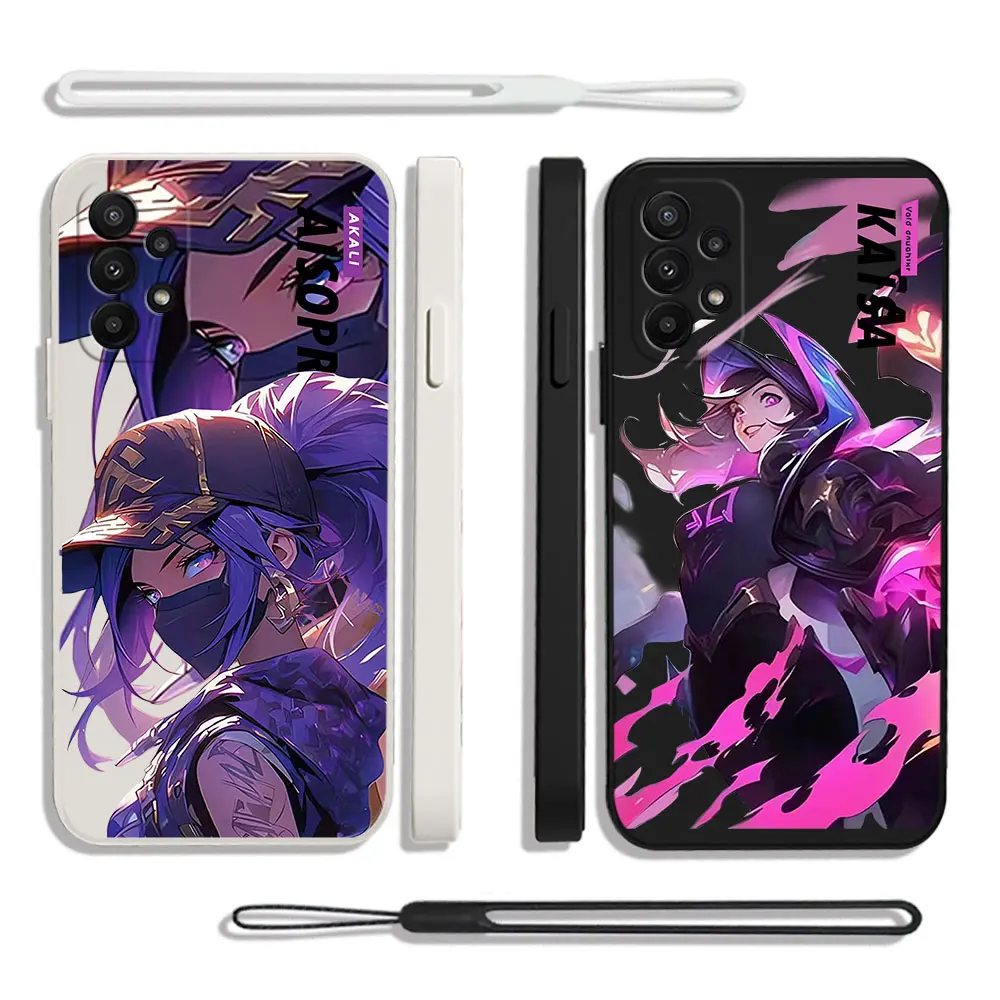 

Gam LOL Kaisas Akalis Jinxs Phone Case For Xiaomi Redmi Note 12 12S 11 11S 11T 10A 10T 10S 9T Pro Plus 10C 9A 9C 9T 4G 5G Cover