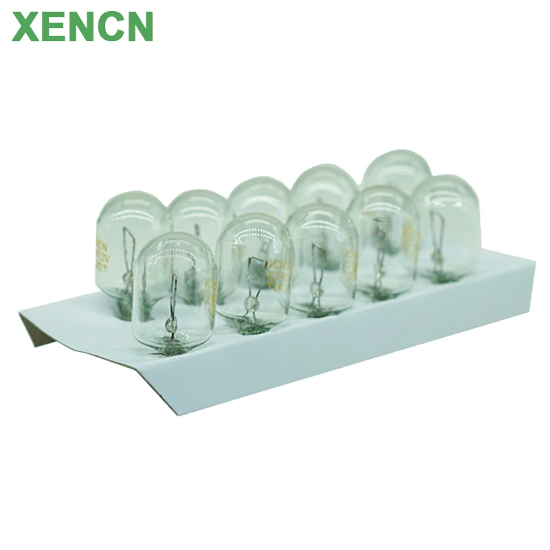 XEMCN T20 W21 12V 21W Car Signal Bulbs 22051 Auto Wedge Brake Light Packing Lights Clearance Lamp 10Pcs