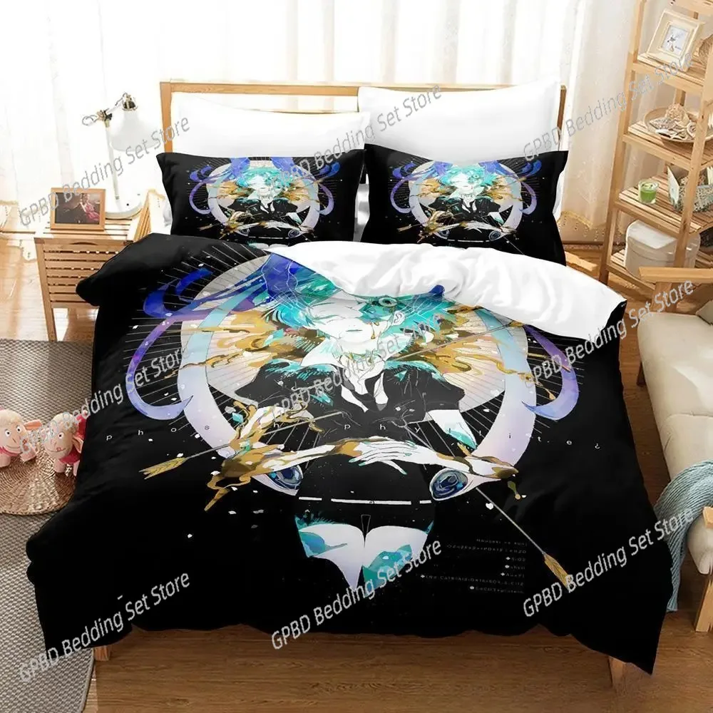 

3D Print Anime Houseki no Kuni Bedding Set Single Twin Full Queen King Size Bed Set Adult Kid Bedroom Duvet cover Sets