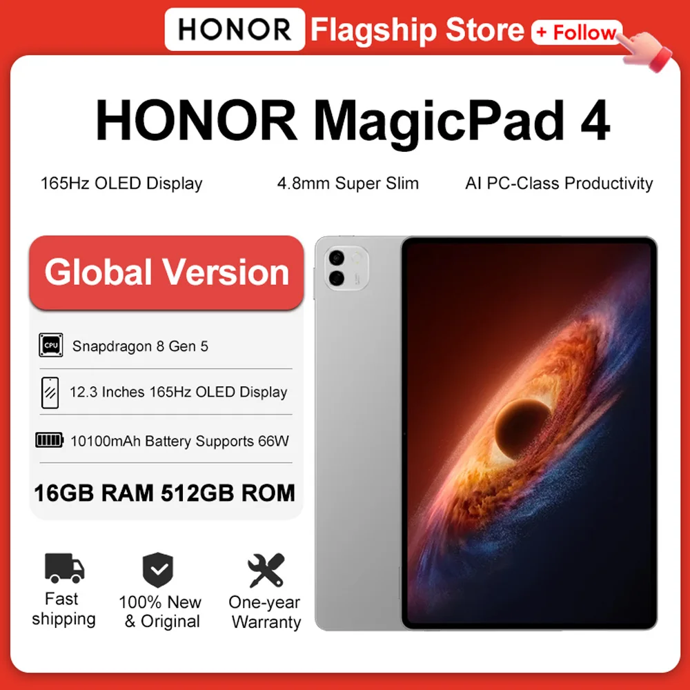 HONOR MagicPad 4 Global Version Tablet 12.3