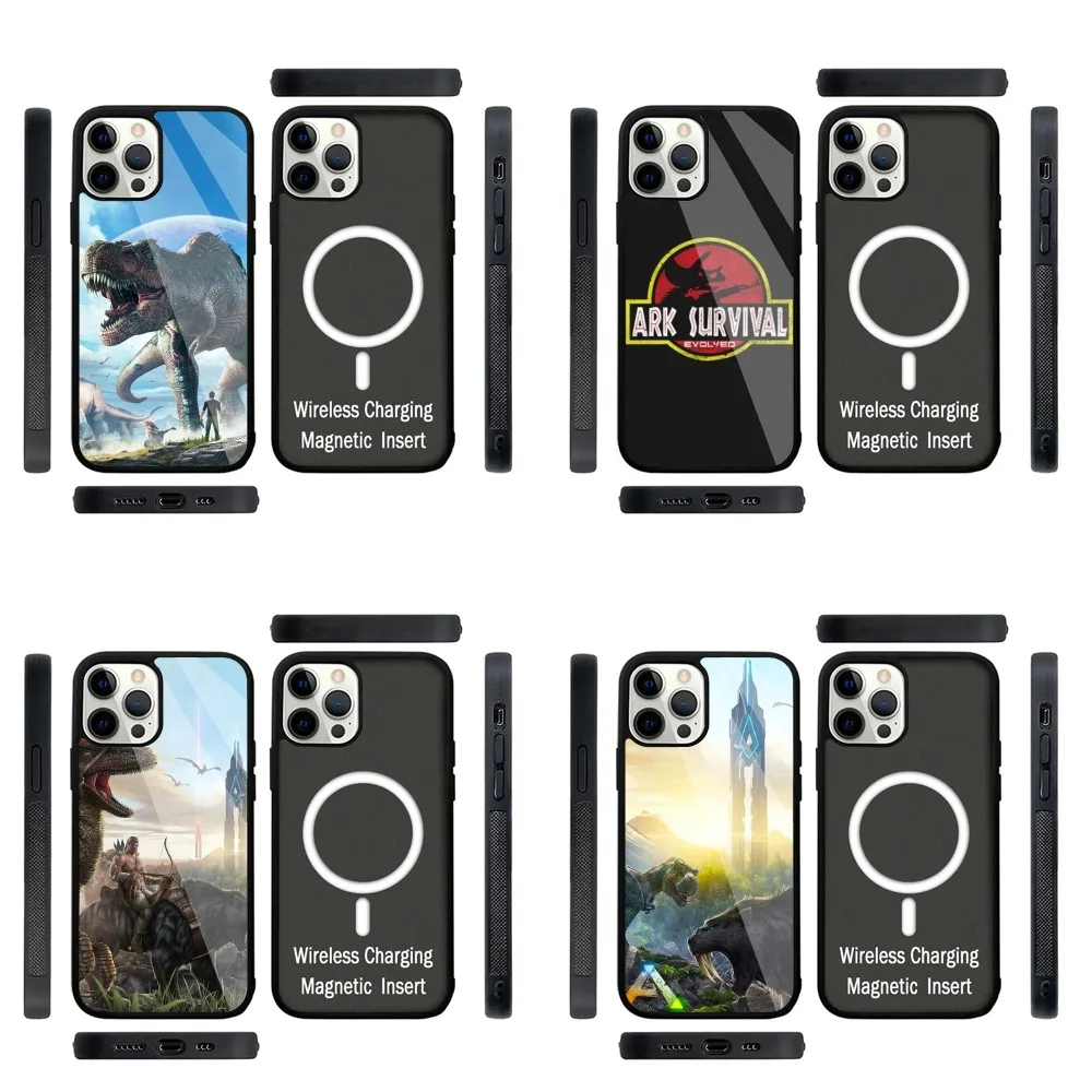 Game A-ARK Survival Evolved  Phone Case Strong Magnetic For IPhone 15 14 13 Pro Max 11 12 Mini For Magsafe Wireless Charging