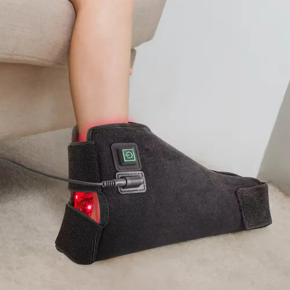 2026/Flexible Wearable Foot Massager  Pulse Red  Light Therapy Shoe for Feet Boots Slippers